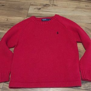 Ralph Lauren Polo Cotton Thick Red Sweater Boy’s 6